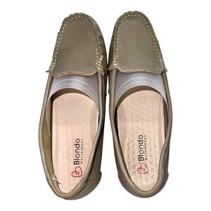BLONDO Dale Women's Leather Flats Shoes Driving Loafers US 9M Waterproof Comfort